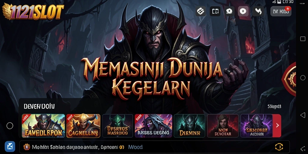 Screenshot menampilkan gameplay menyeramkan dari 1121SLOT.