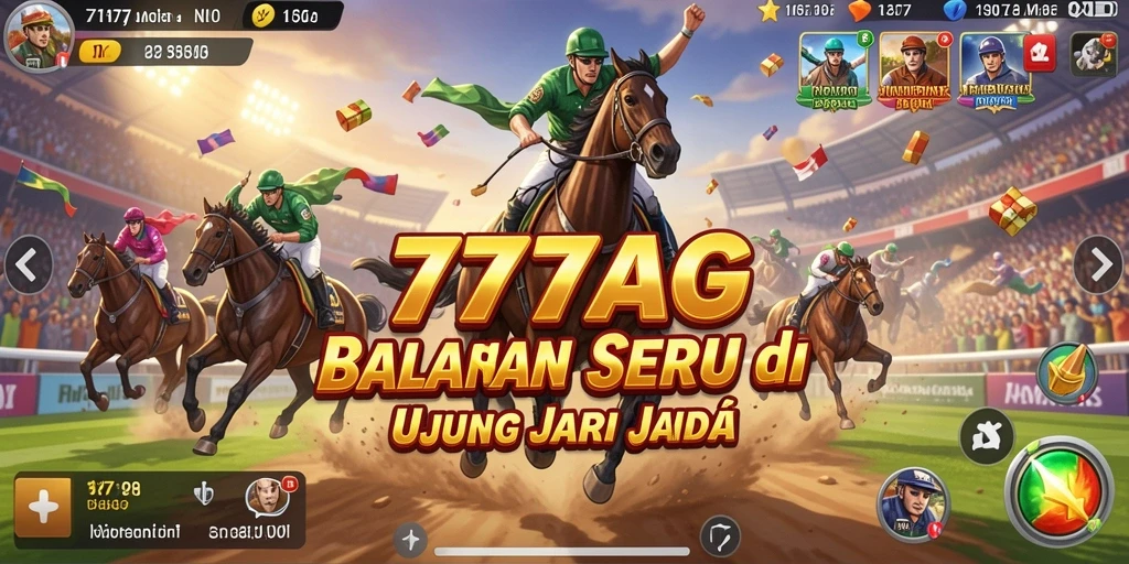 Tampilan gameplay balap yang mendebarkan dan penuh aksi