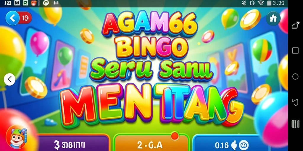 Tampilan gameplay AGAM66 dengan suasana Bingo yang menggembirakan.