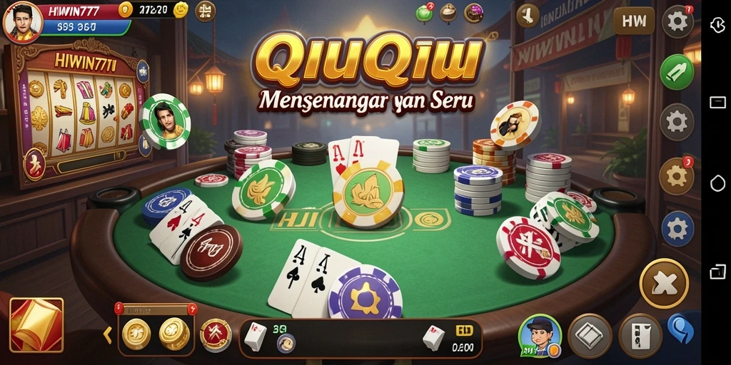 Tampilan menarik gameplay QiuQiu di HIWIN777.