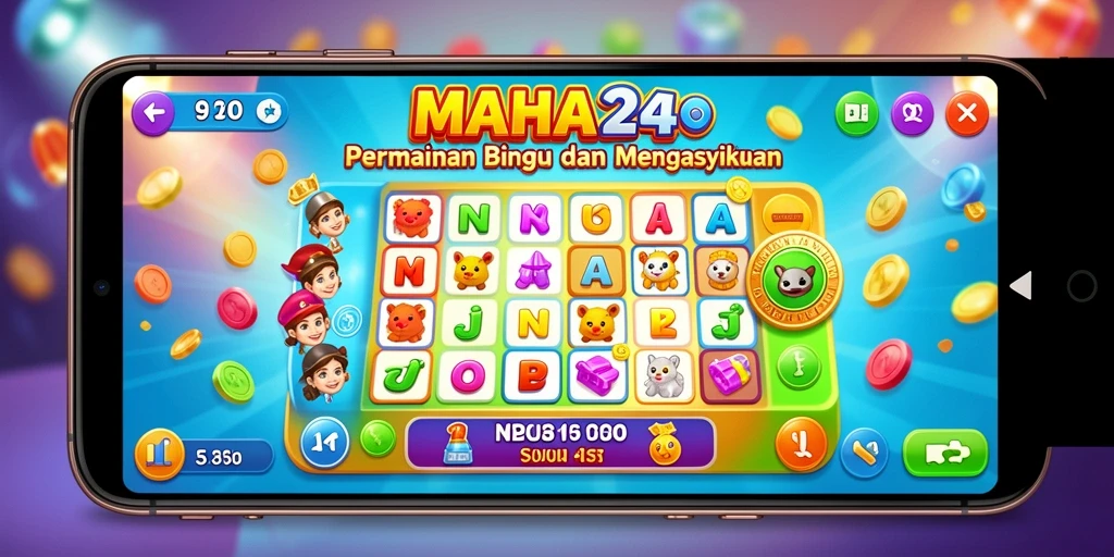 Tampilan utama MAHA24 dengan gameplay Bingo yang seru.