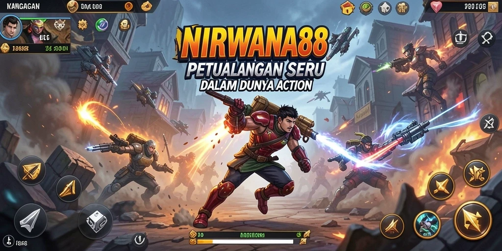 Screenshot NIRWANA88 menampilkan aksi seru saat bertarung.