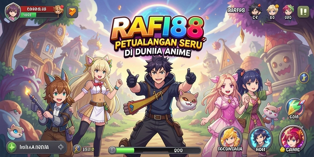 Tampilan gameplay RAFI88 yang penuh aksi dan karakter menarik.