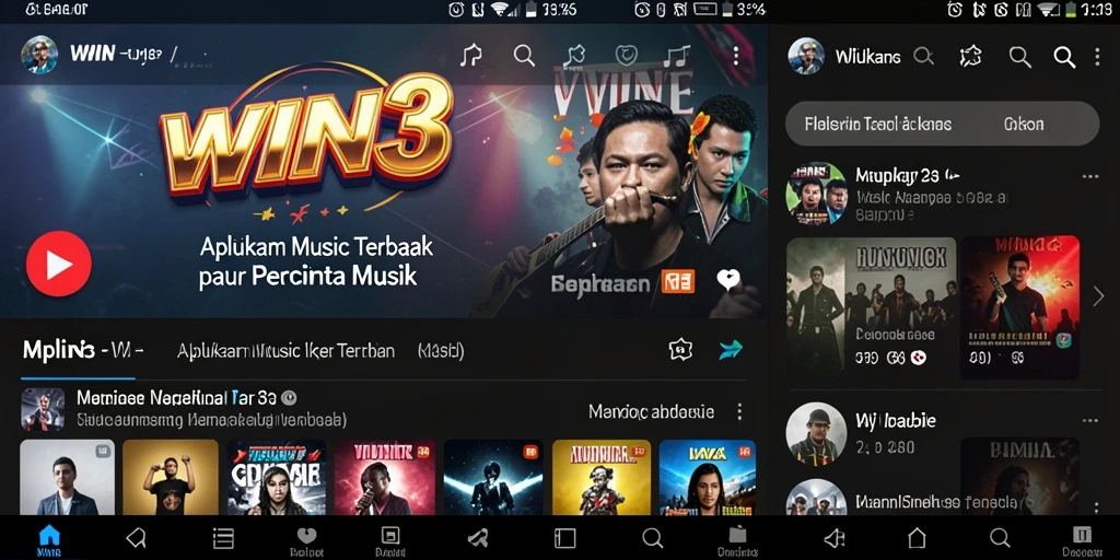 Tampilan gameplay WIN33 dengan fitur interaktif musik yang menarik.
