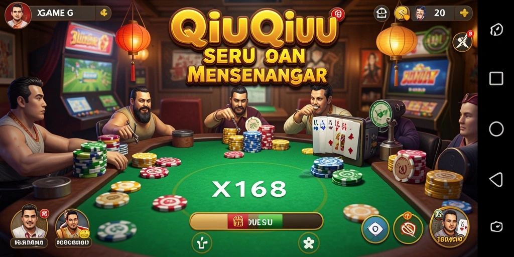 Screenshot gameplay QiuQiu yang seru dan dinamis.