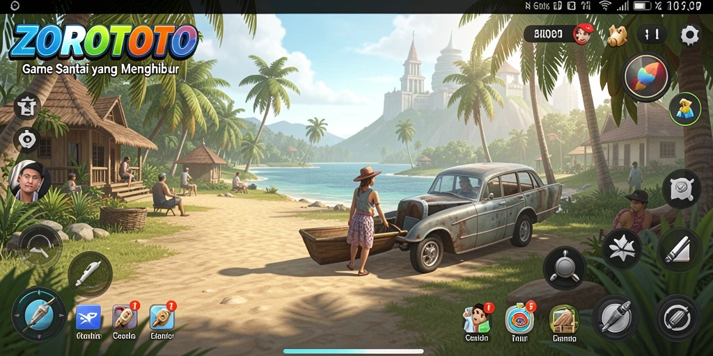 Tampilan gameplay ZOROTOTO yang ceria dan menghibur.